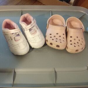 Toddler Crocs And Tennis Shoe Lot